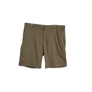 Nike Golf Shorts Mens 38 Khaki Dri-FIT Performance Flat Front Classic Summer